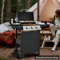 QuantumCart Portable 3-Burner Tailgate and Camping Gas Grill