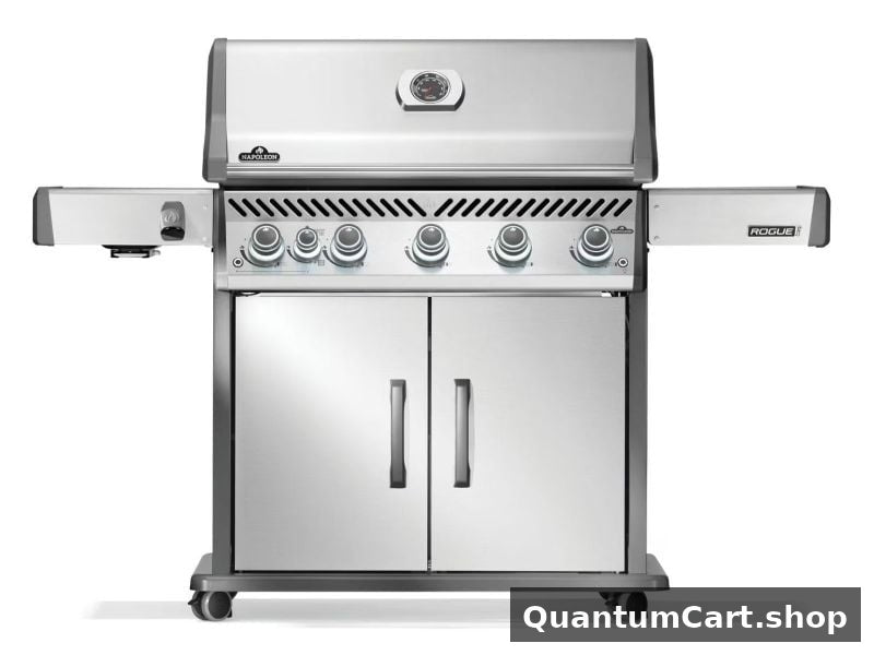 QuantumCart Rogue PRO 625 5-Burner Gas Grill with Side Burner