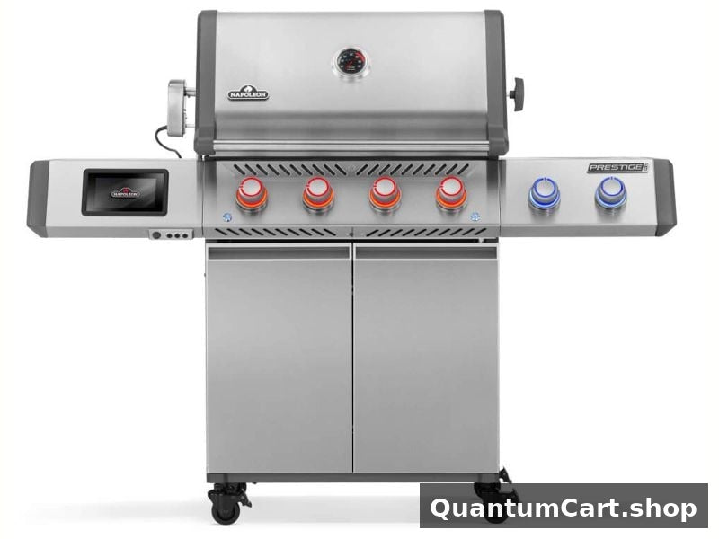 QuantumCart Prestige PRO 500 Smart Gas Grill with Rotisserie